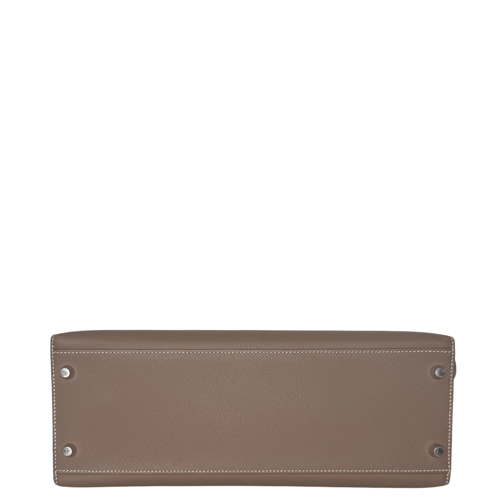 Hemès Kelly Bag 32 Sellier Epsom Leder Etoupe / sehr gut Hermès
