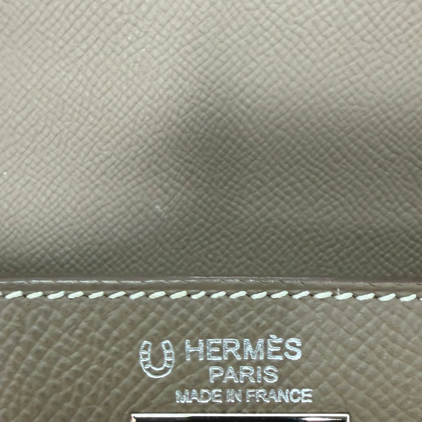 Hemès Kelly Bag 32 Sellier Epsom Leder Etoupe / sehr gut Hermès