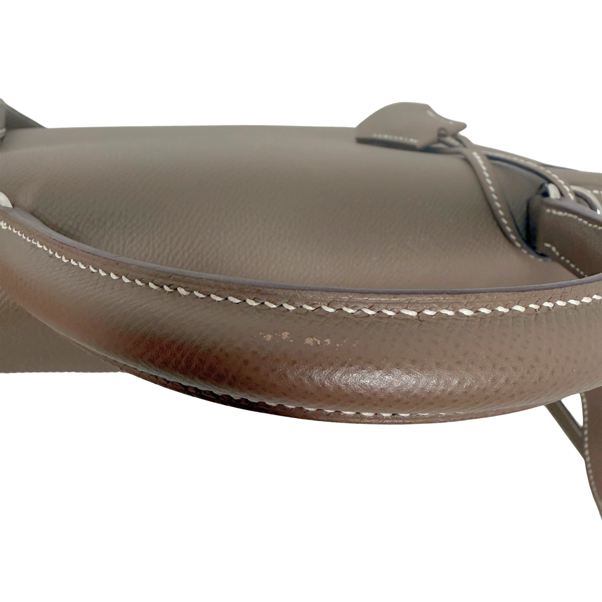 Hemès Kelly Bag 32 Sellier Epsom Leder Etoupe / sehr gut Hermès