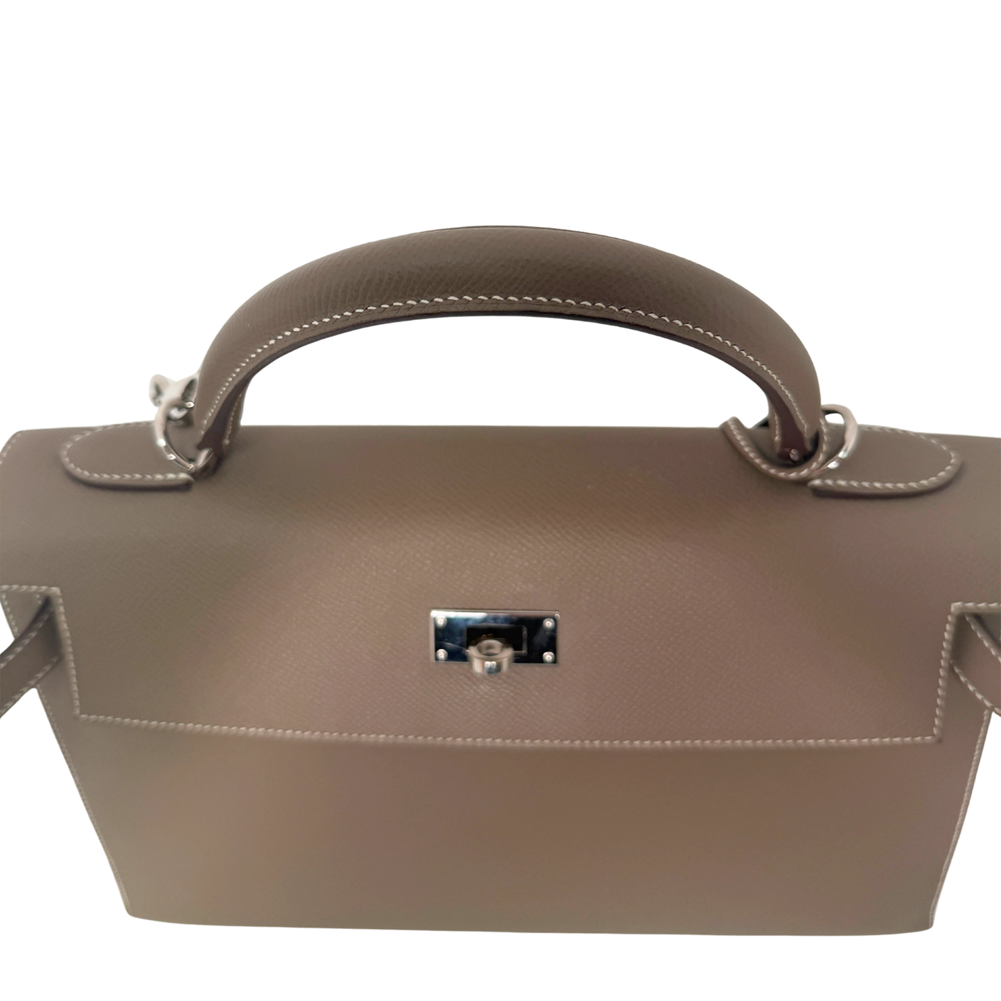 Hemès Kelly Bag 32 Sellier Epsom Leder Etoupe / sehr gut Hermès