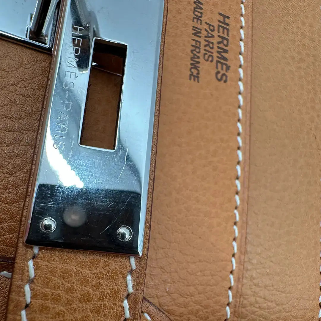 Hermès Birkin Bag 40 Vache Liégée Leder braun Palladium Fullset 2007 / sehr gut Hermès