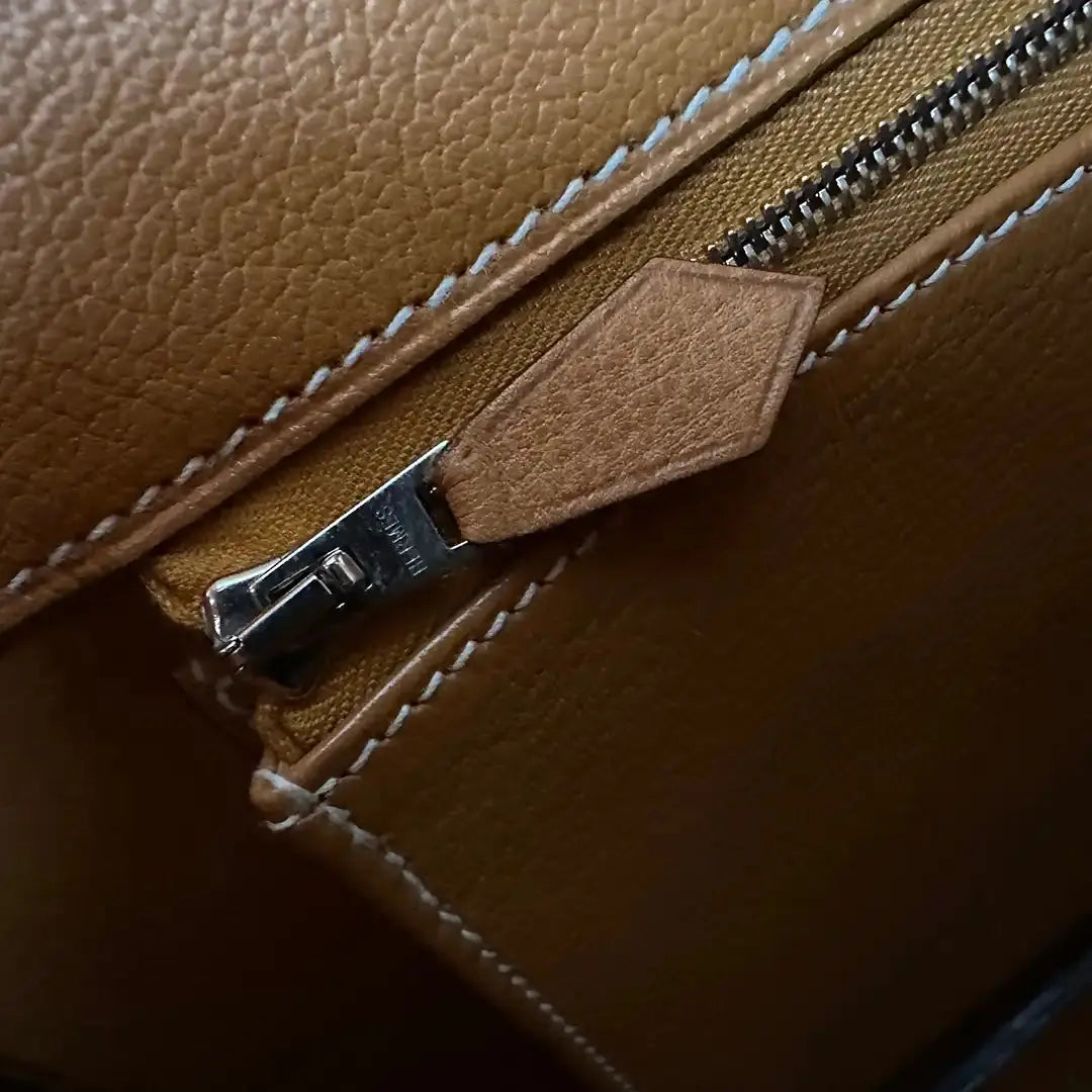 Hermès Birkin Bag 40 Vache Liégée Leder braun Palladium Fullset 2007 / sehr gut Hermès