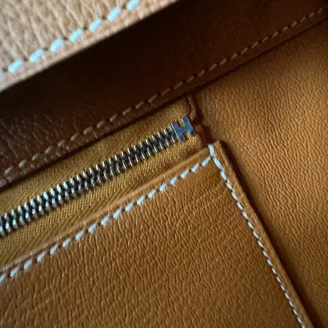 Hermès Birkin Bag 40 Vache Liégée Leder braun Palladium Fullset 2007 / sehr gut Hermès