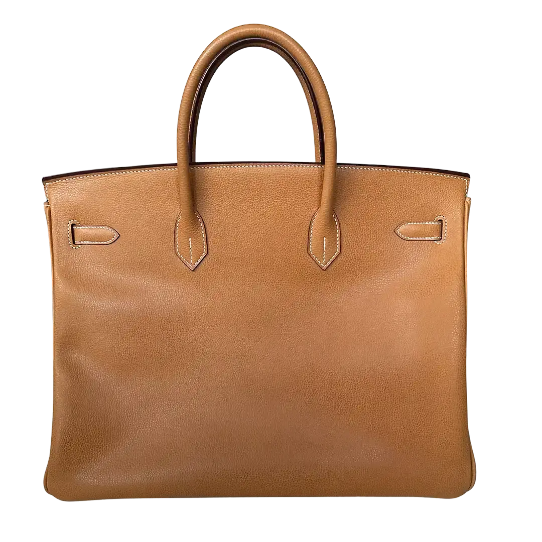 Hermès Birkin Bag 40 Vache Liégée Leder braun Palladium Fullset 2007 / sehr gut Hermès