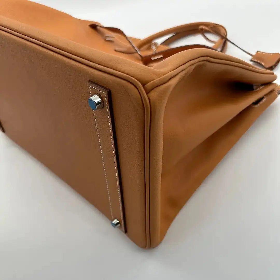 Hermès Birkin Bag 40 Vache Liégée Leder braun Palladium Fullset 2007 / sehr gut Hermès