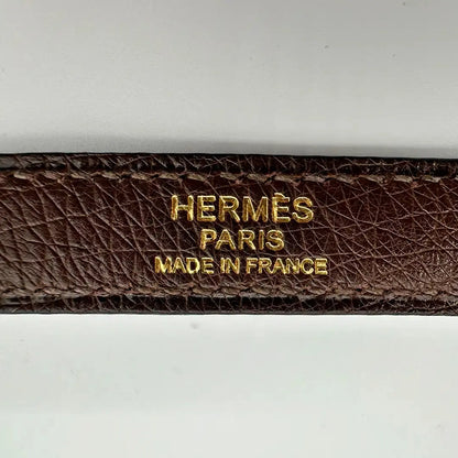 Hermès Bolide 31 Straußenleder braun / sehr gut Hermès