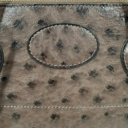 Hermès Bolide 31 Straußenleder braun / sehr gut Hermès
