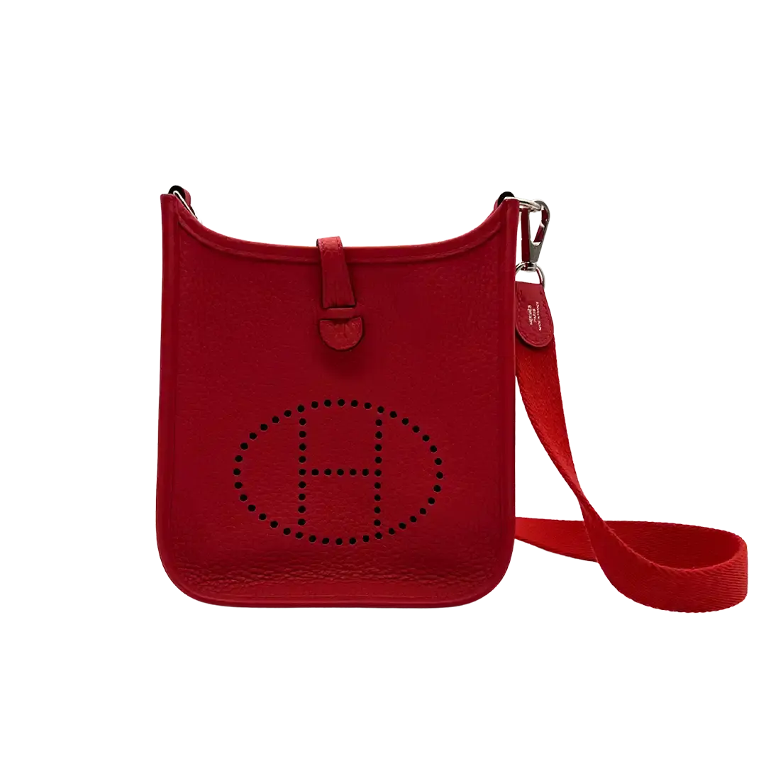 Hermès Evelyne 16 Amazone TPM Bougainvillier silberne Hardware / ungetragen Hermès