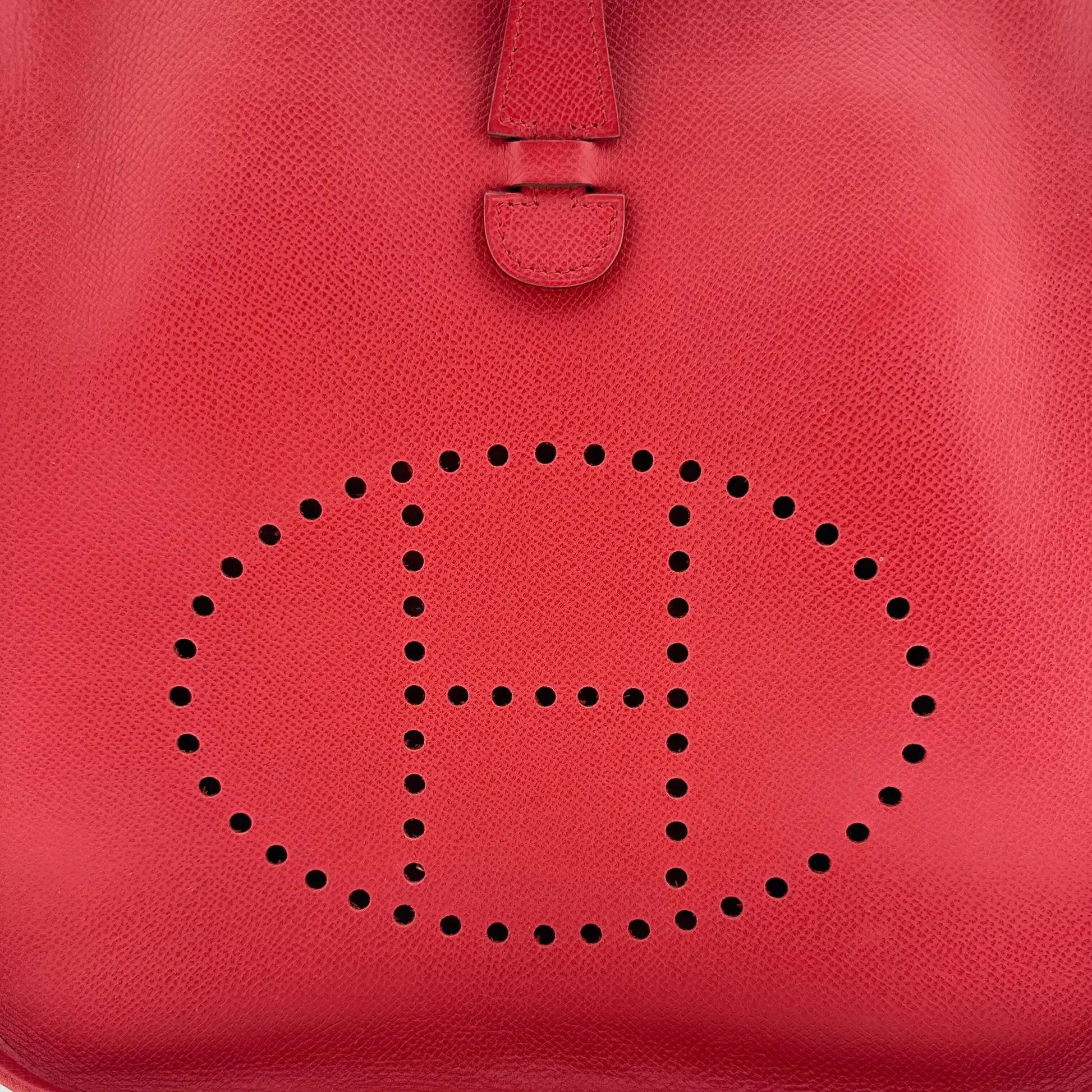 Hermès Evelyne 29 Rubis Taurillon Clemence Palladium 2005 / sehr gut Hermès