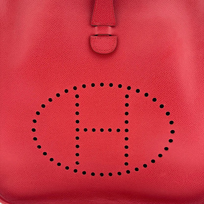 Hermès Evelyne 29 Rubis Taurillon Clemence Palladium 2005 / sehr gut Hermès