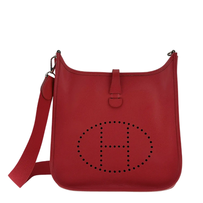 Hermès Evelyne 29 Rubis Taurillon Clemence Palladium 2005 / sehr gut Hermès