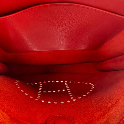 Hermès Evelyne 29 Rubis Taurillon Clemence Palladium 2005 / sehr gut Hermès