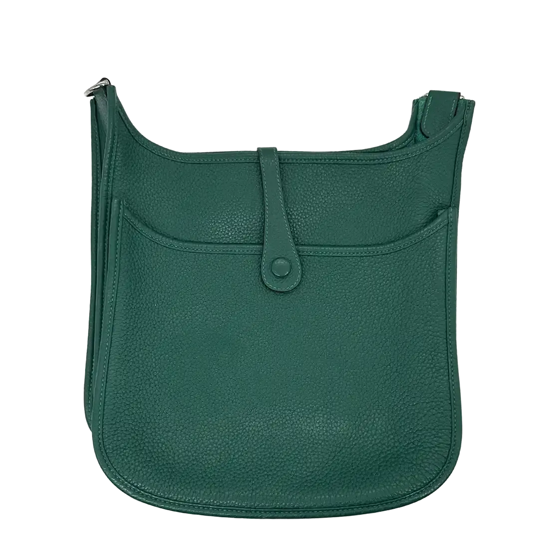 Hermès Evelyne 29 Taurillon Clemence Leder Malachite Paladium 2013/ sehr gut Hermès