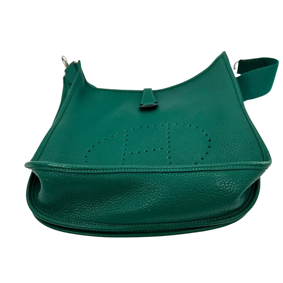 Hermès Evelyne 29 Taurillon Clemence Leder Malachite Paladium 2013/ sehr gut Hermès
