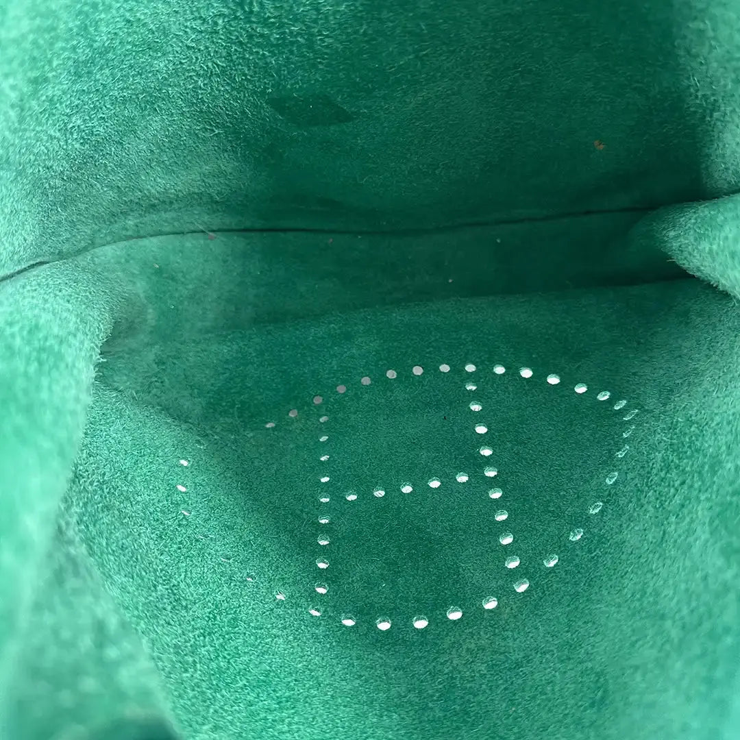 Hermès Evelyne 29 Taurillon Clemence Leder Malachite Paladium 2013/ sehr gut Hermès