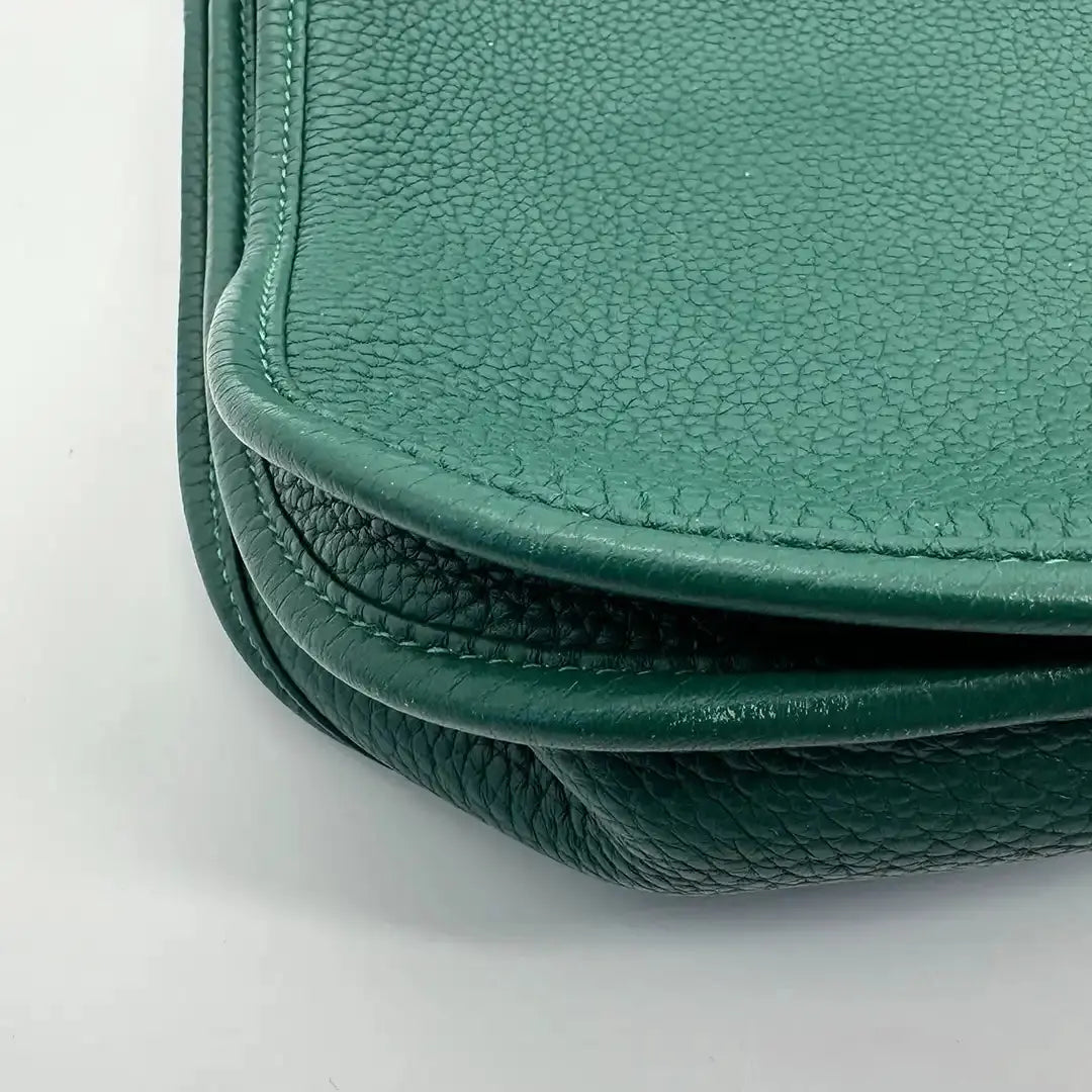 Hermès Evelyne 29 Taurillon Clemence Leder Malachite Paladium 2013/ sehr gut Hermès