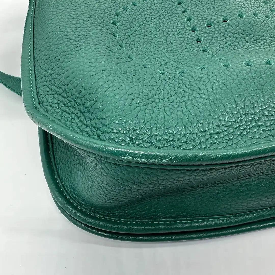 Hermès Evelyne 29 Taurillon Clemence Leder Malachite Paladium 2013/ sehr gut Hermès