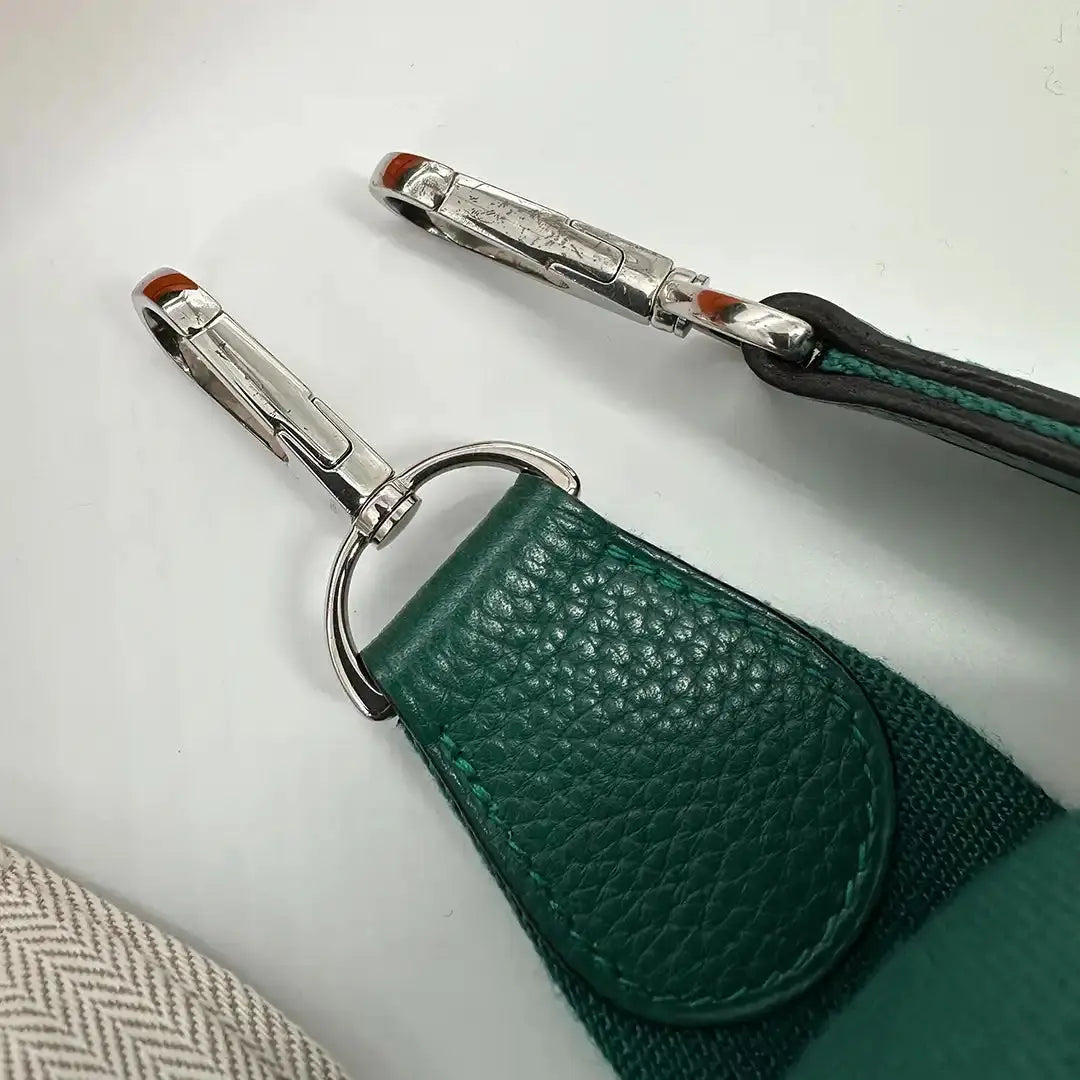 Hermès Evelyne 29 Taurillon Clemence Leder Malachite Paladium 2013/ sehr gut Hermès