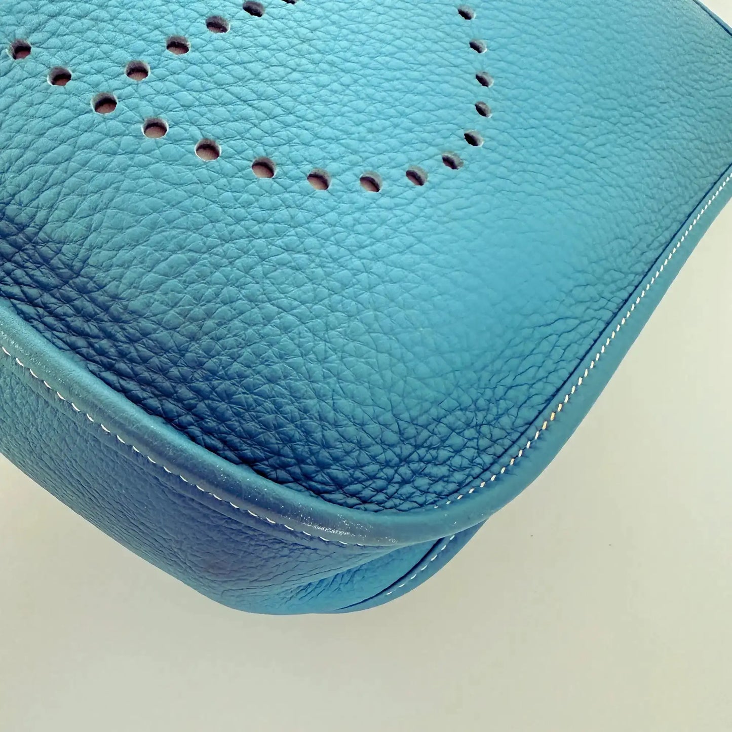 Hermès Evelyne III 29 blau Clemence  Palladium Fullset 2010 / sehr gut Hermès