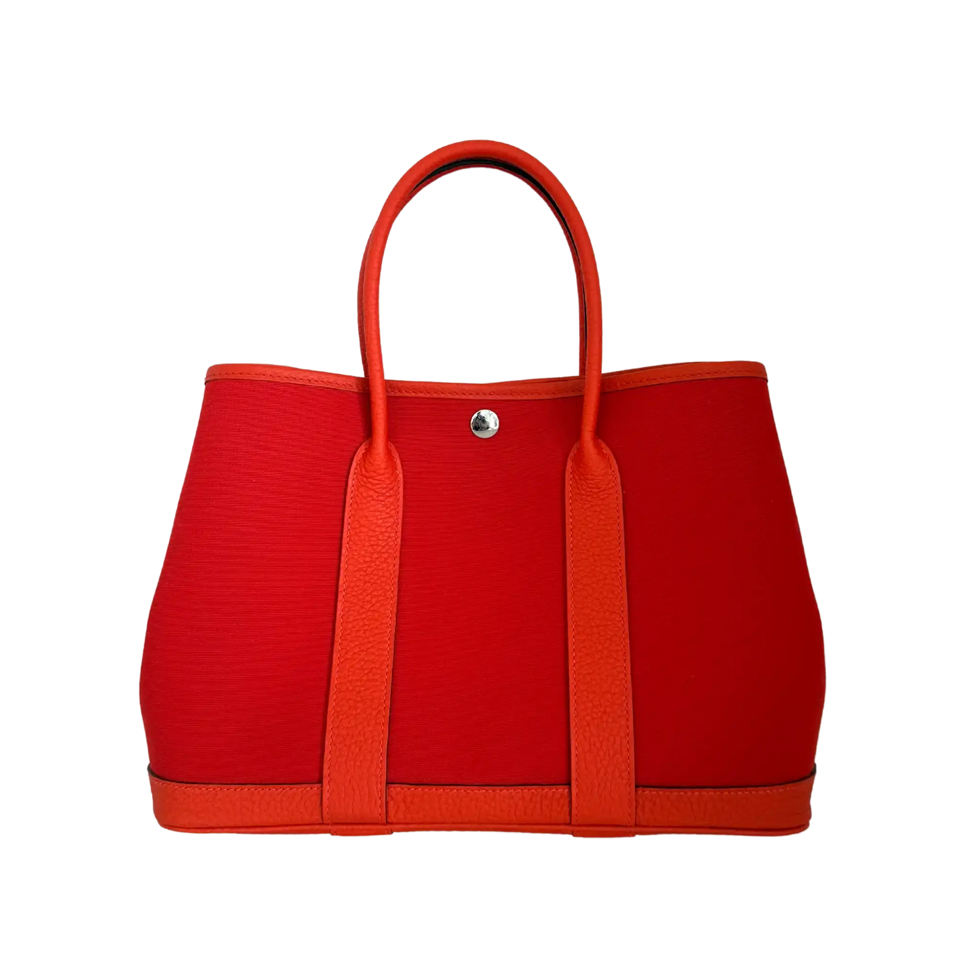 Hermès Garden Party 30 Verso, orange mécano / Cuivre / capucine 2023 Fullset / ungetragen Hermès