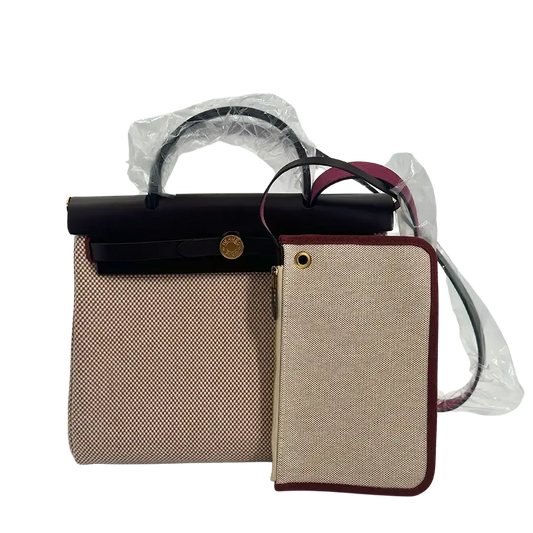 Hermès Herbag Zip 31 goldene Hardware écru/blanc/noir/rouge sellier 2024/ ungetragen Hermès