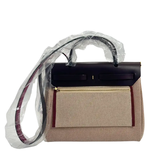Hermès Herbag Zip 31 goldene Hardware écru/blanc/noir/rouge sellier 2024/ ungetragen Hermès
