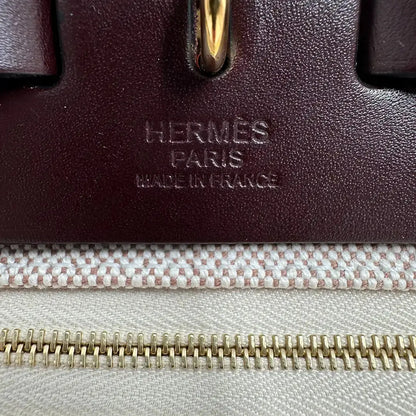 Hermès Herbag Zip 31 goldene Hardware écru/blanc/noir/rouge sellier 2024/ ungetragen Hermès