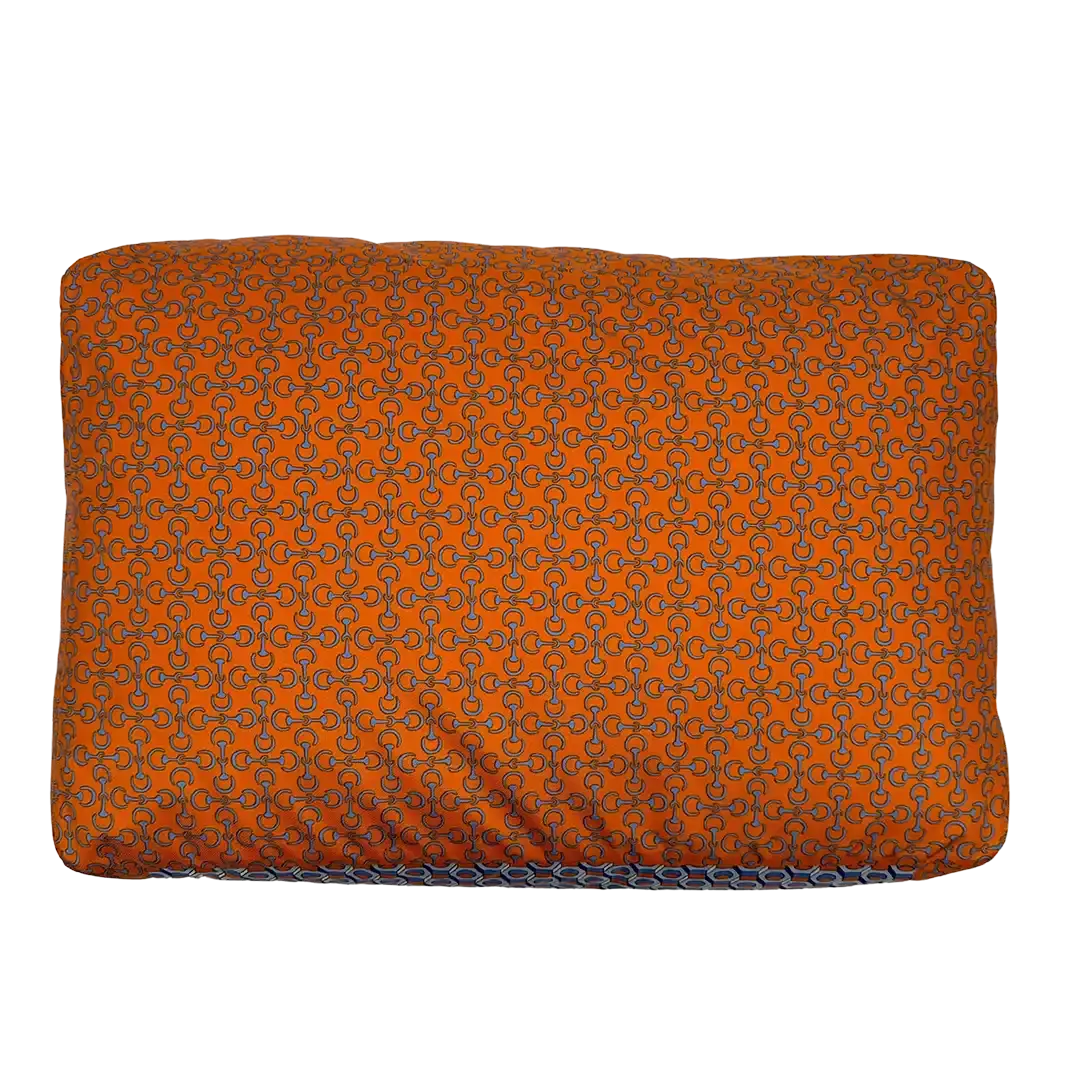 Hermès Housse De Voyage MM Travel Silk Cushion Cover Orange / ungetragen Hermès