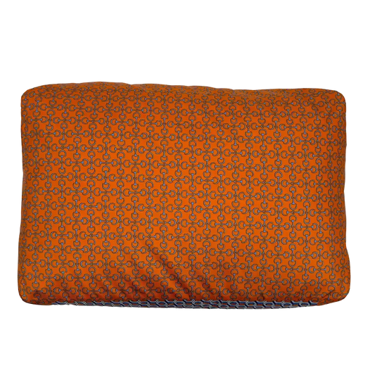 Hermès Housse De Voyage MM Travel Silk Cushion Cover Orange / ungetragen Hermès