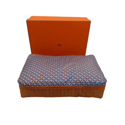 Hermès Housse De Voyage MM Travel Silk Cushion Cover Orange / ungetragen Hermès