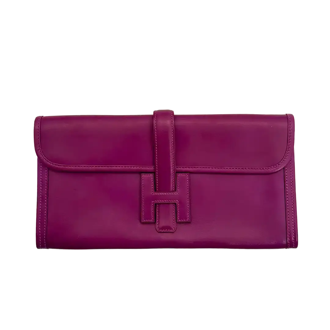 Hermès Jige 29 Elan Rose Poupre Clutch Swift / sehr gut Hermès