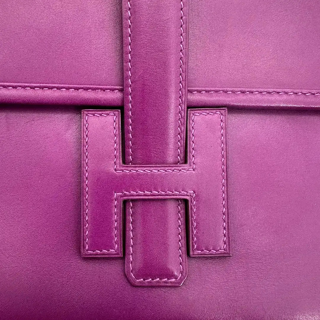 Hermès Jige 29 Elan Rose Poupre Clutch Swift / sehr gut Hermès