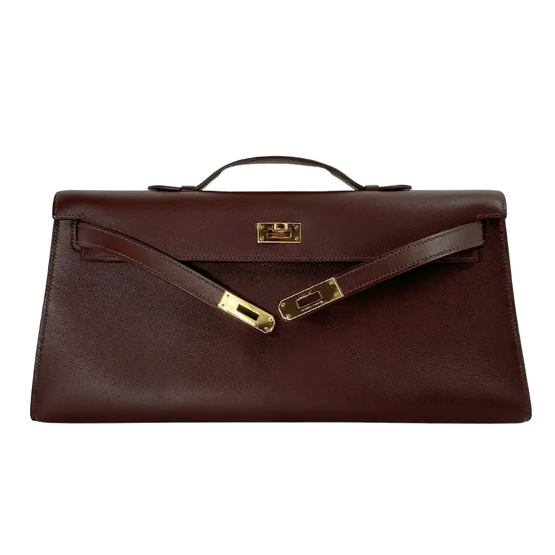 Hermès Kelly Lounge Swift braun / ungetragen Hermès