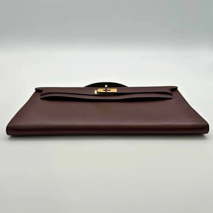 Hermès Kelly Lounge Swift braun / ungetragen Hermès