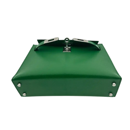 Hermès Mini Kelly II 20 Sellier Chevre Chamkila 1k Bambou (grün) Paladium Fullset / ungetragen Hermès