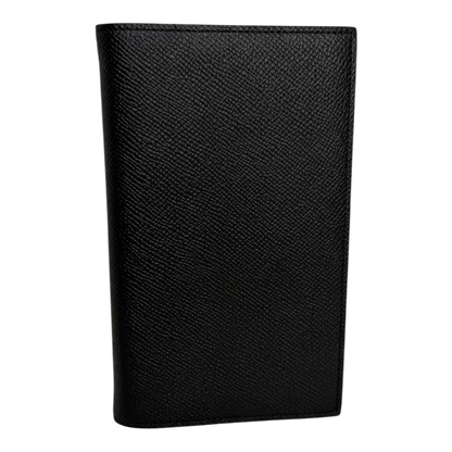 Hermès Agenda-Umschlag Epsom-Kalbsleder schwarz Hermès