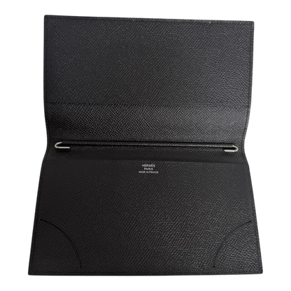Hermès Agenda-Umschlag Epsom-Kalbsleder schwarz Hermès