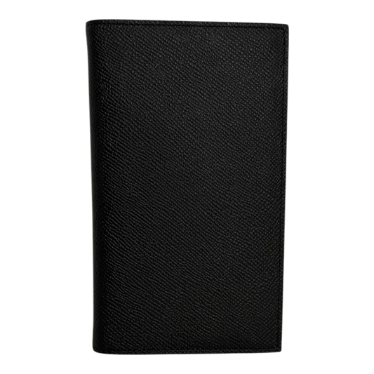 Hermès Agenda-Umschlag Epsom-Kalbsleder schwarz Hermès