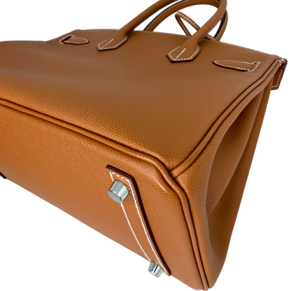Hermès Birkin Bag 30 Gold Epsom Leder Palladium Hardware Hermès