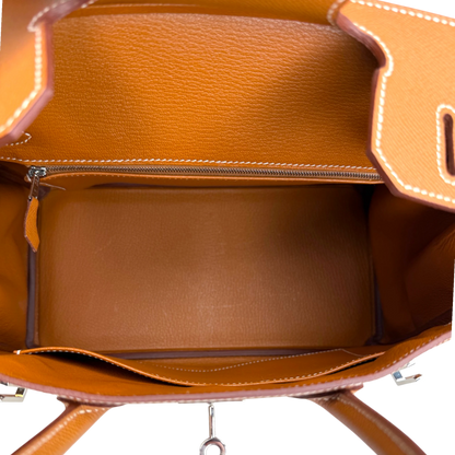 Hermès Birkin Bag 30 Gold Epsom Leder Palladium Hardware Hermès