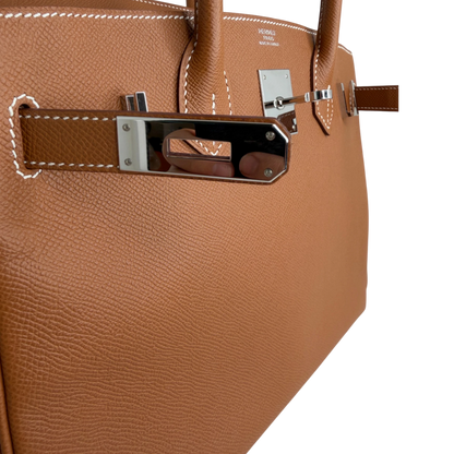 Hermès Birkin Bag 30 Gold Epsom Leder Palladium Hardware Hermès