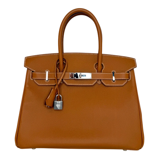 Hermès Birkin Bag 30 Gold Epsom Leder Palladium Hardware Hermès