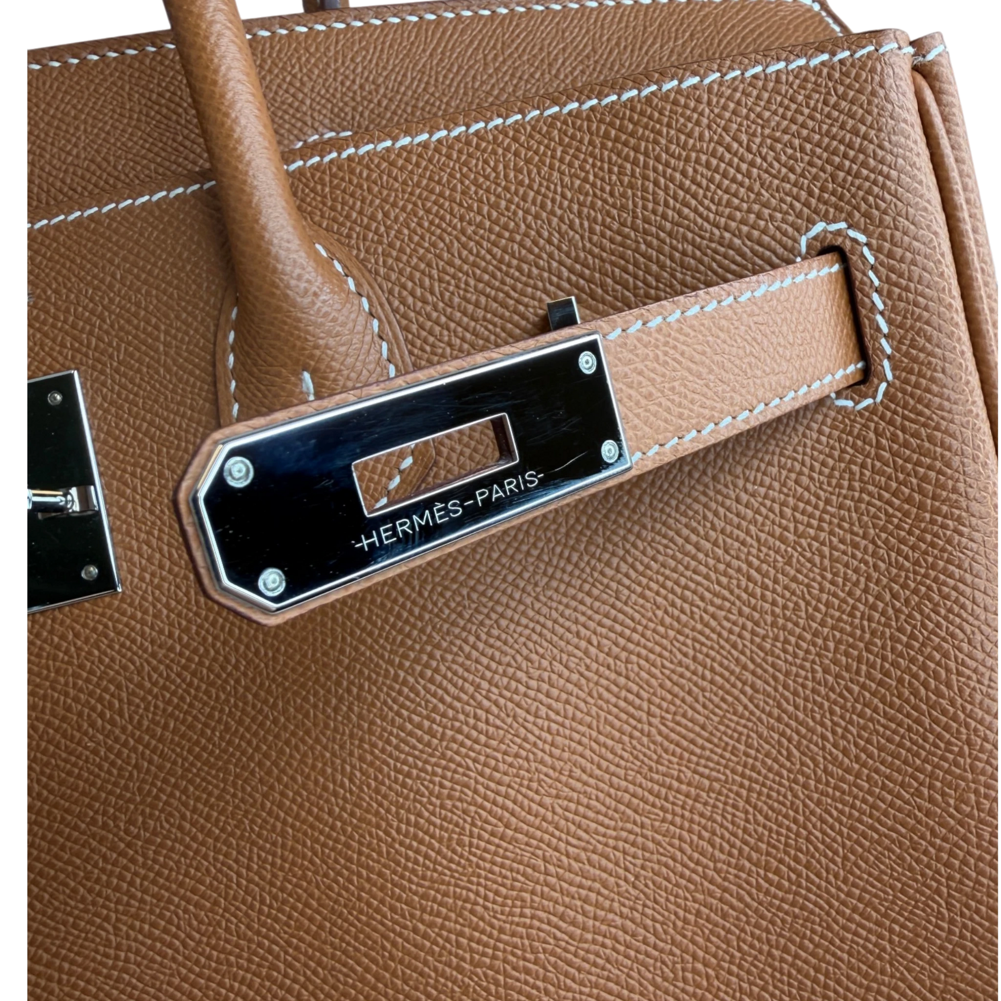 Hermès Birkin Bag 30 Gold Epsom Leder Palladium Hardware Hermès