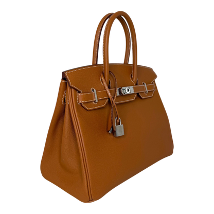 Hermès Birkin Bag 30 Gold Epsom Leder Palladium Hardware Hermès