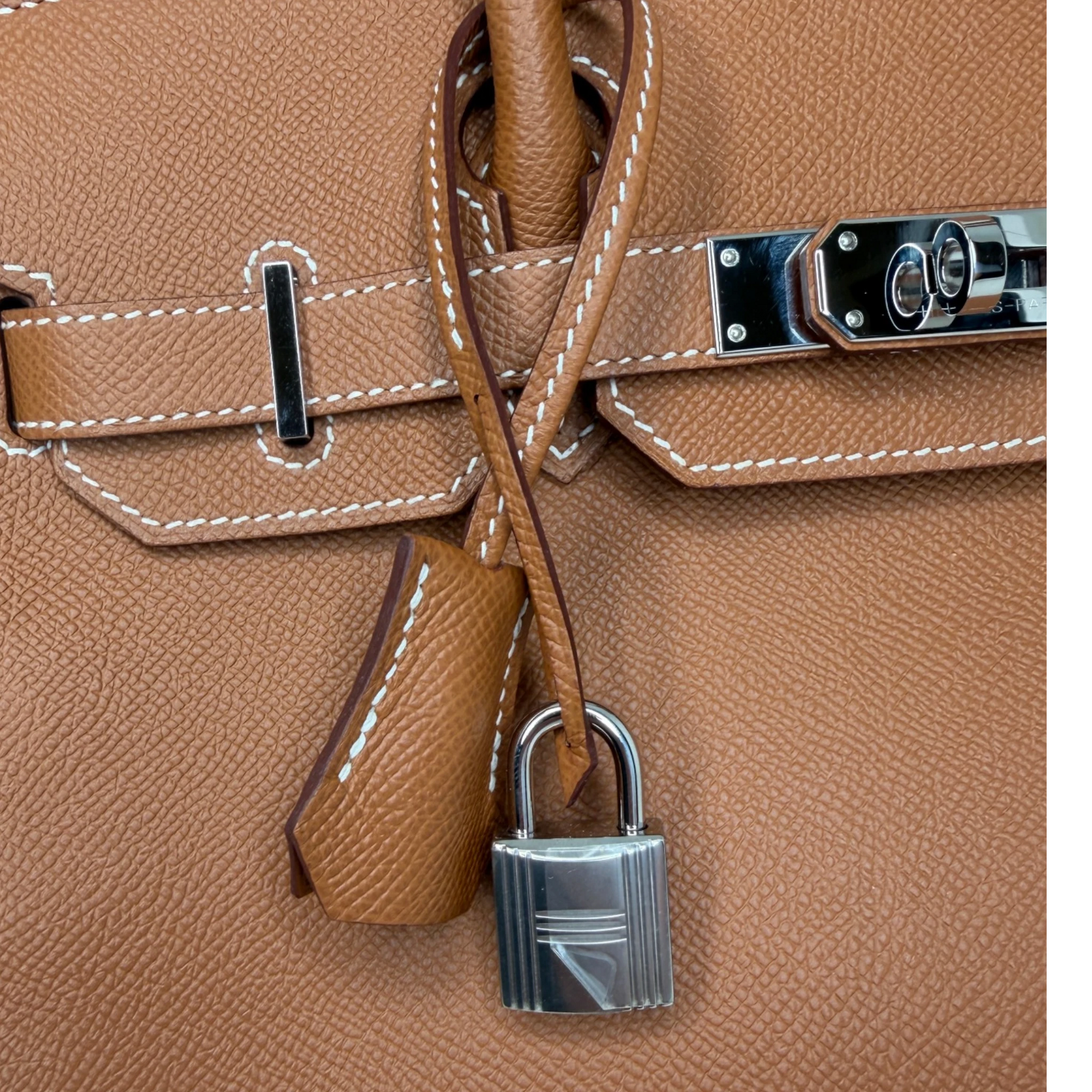 Hermès Birkin Bag 30 Gold Epsom Leder Palladium Hardware Hermès