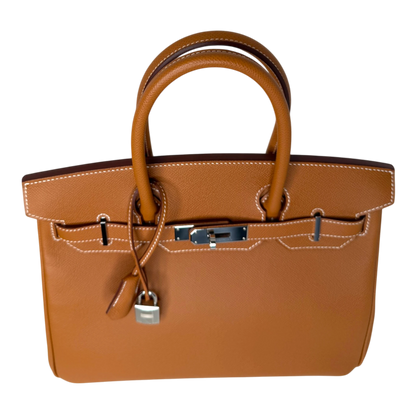 Hermès Birkin Bag 30 Gold Epsom Leder Palladium Hardware Hermès