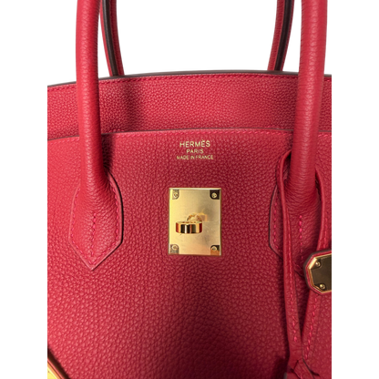 Hermès Birkin Bag 35 Togo Leder Rouge Vif goldene Hardware 2020 Hermès