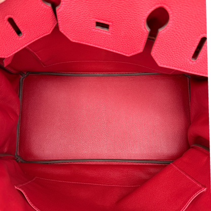Hermès Birkin Bag 35 Togo Leder Rouge Vif goldene Hardware 2020 Hermès