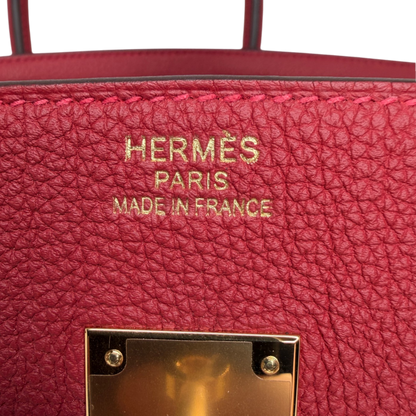 Hermès Birkin Bag 35 Togo Leder Rouge Vif goldene Hardware 2020 Hermès