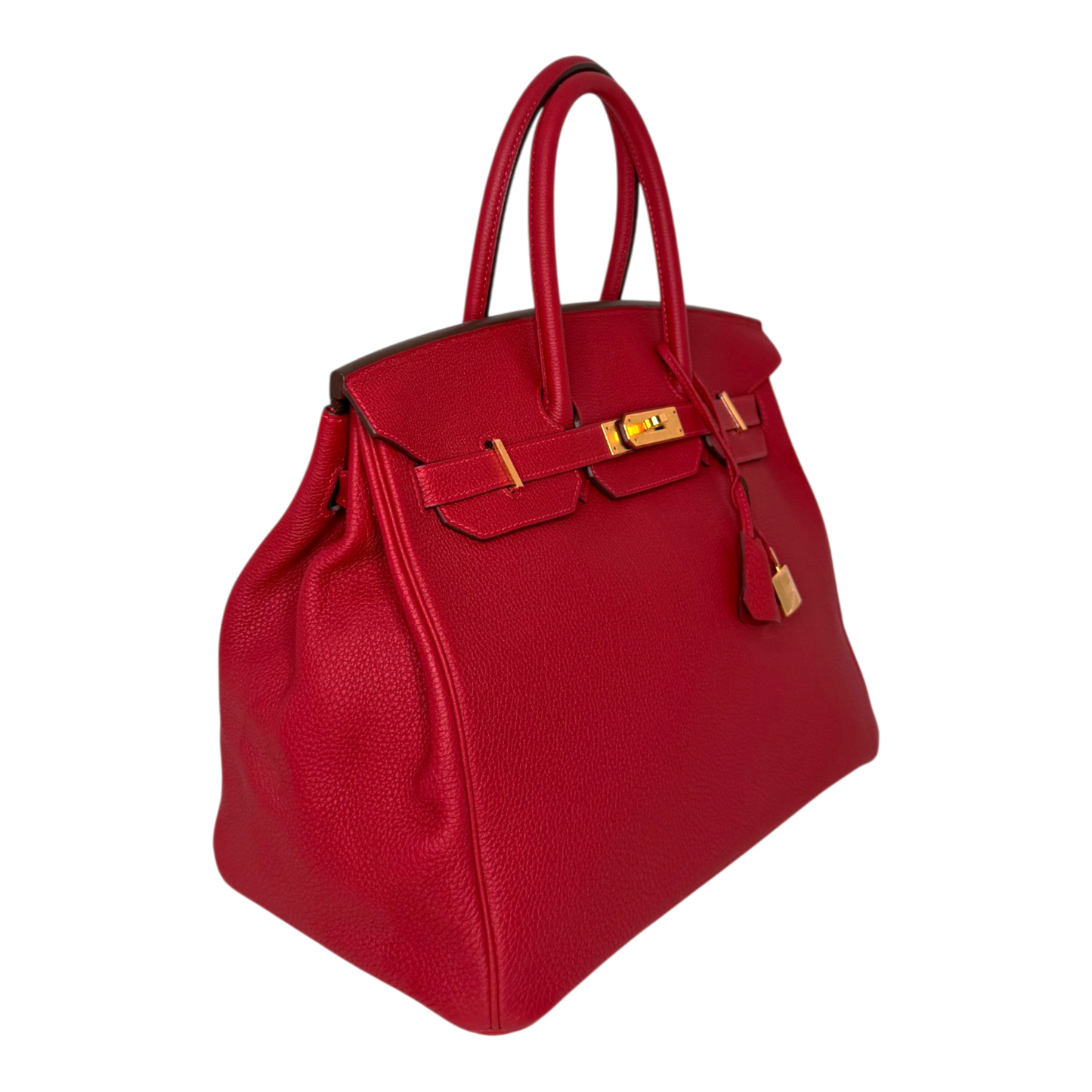 Hermès Birkin Bag 35 Togo Leder Rouge Vif goldene Hardware 2020 Hermès